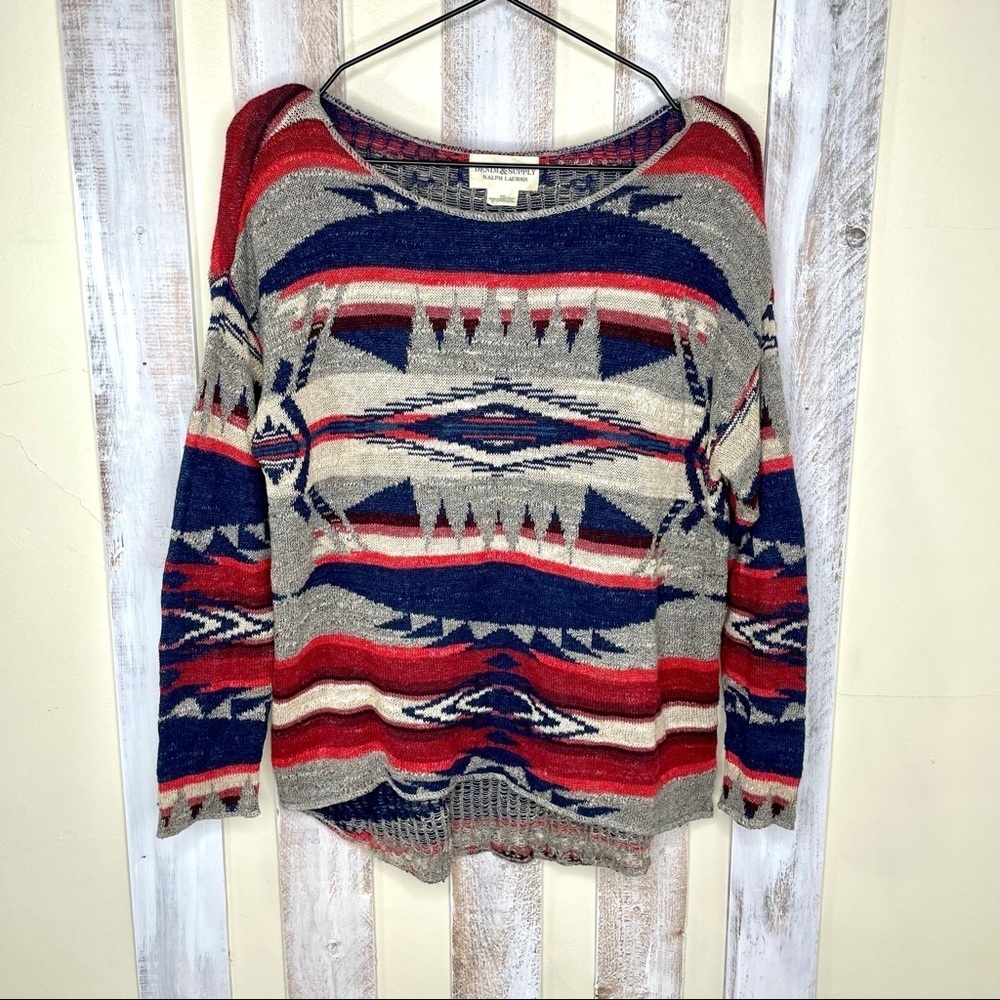 Denim & Supply Ralph Lauren Aztec Pullover Sweater